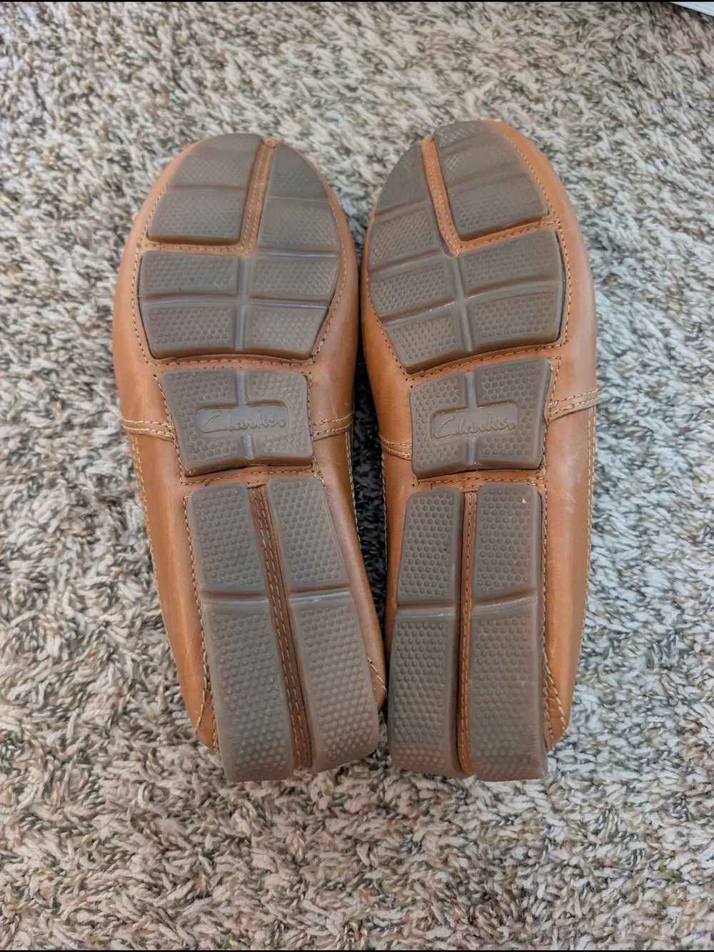 Leather Slip-On Loafers for Men - Tan